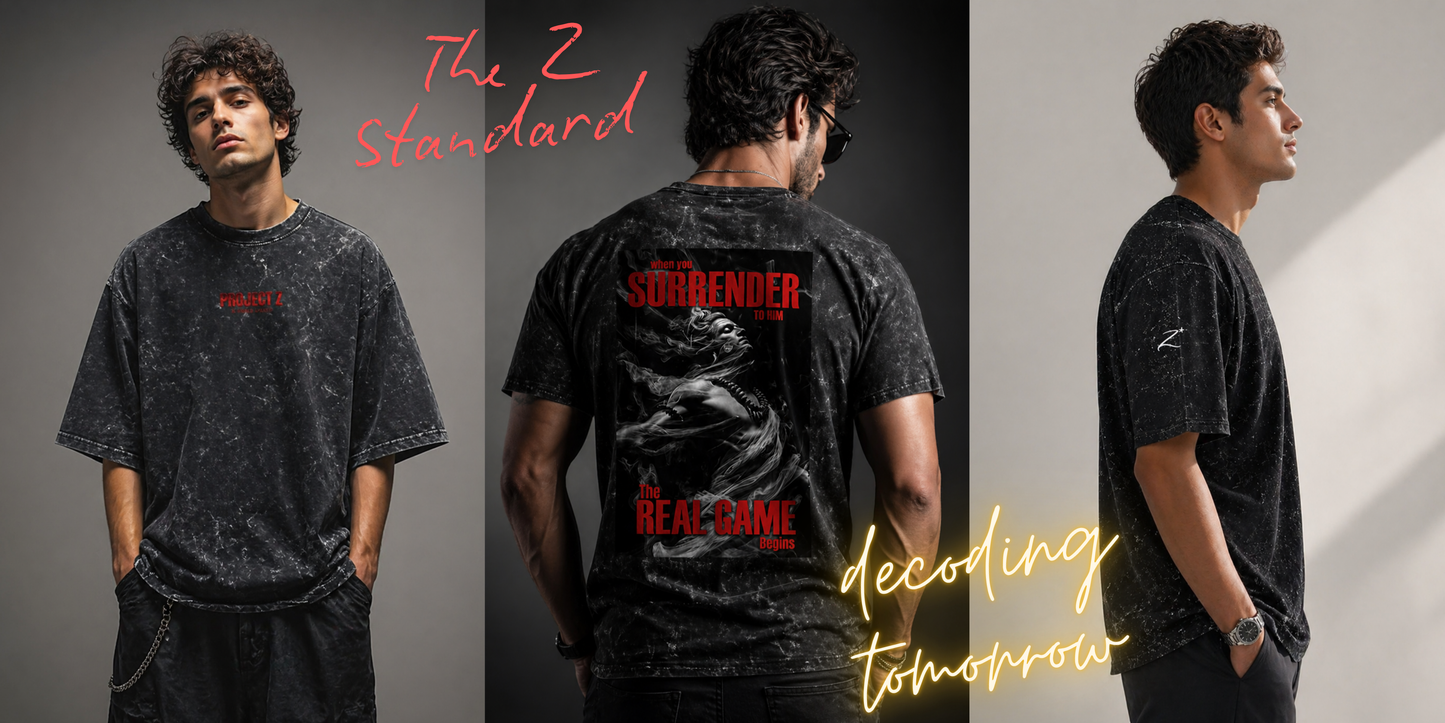 A Legend Begins // Acid Wash Oversized Tee